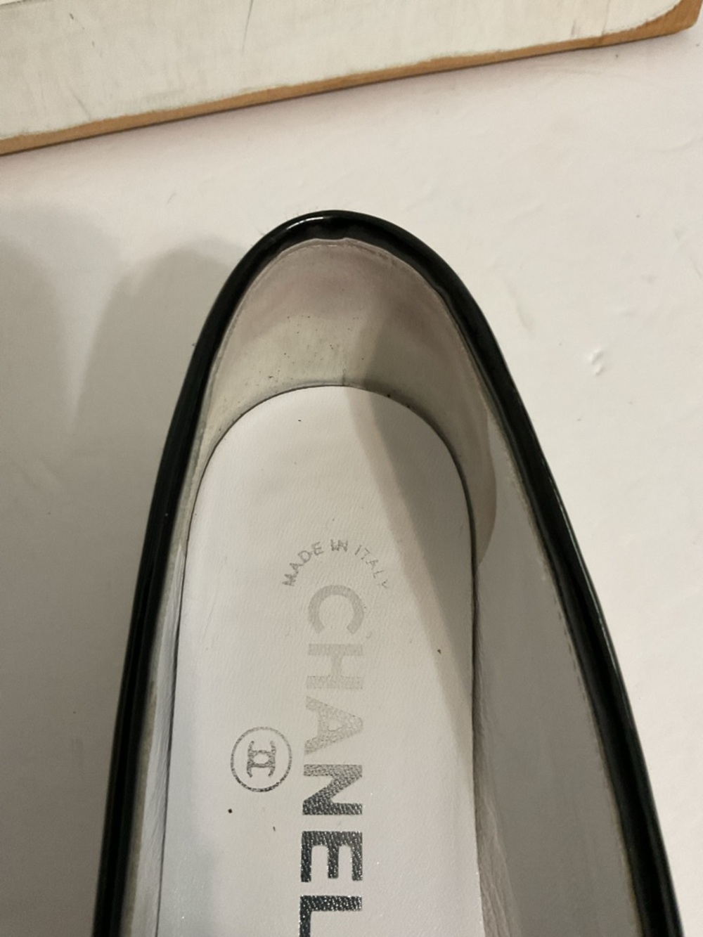 CHANEL Shoes Pony Hair Patent Cap Toes Ballet Flats Size 36 - Picture 11 of 11